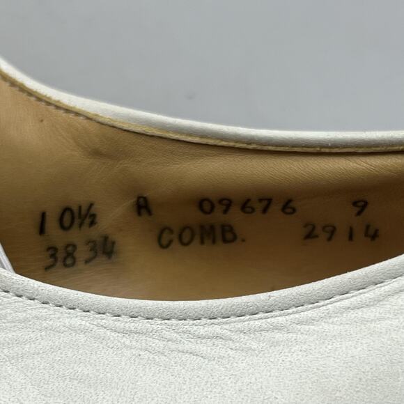Allen Edmonds White Oxfords with Brown Sole main image 8